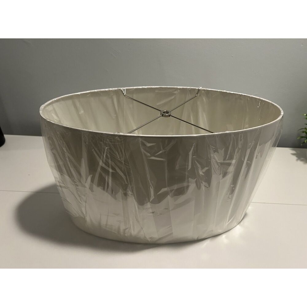 Oval-Shaped New Linen Table Lamp Shade 19" x 12" x 6"